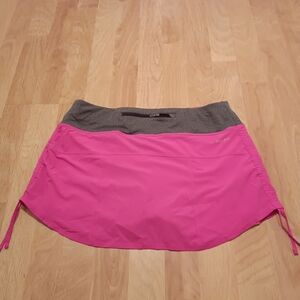 Nike Pink and Orange Athletic Skirt